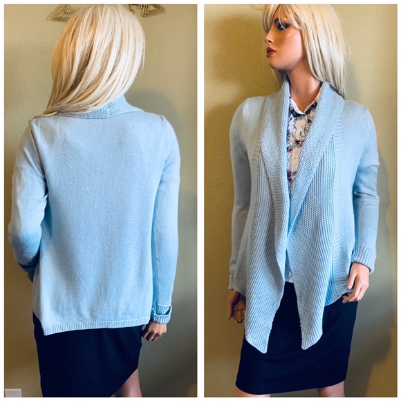 CARLISLE Baby Blue Open Cardigan - Picture 2 of 8